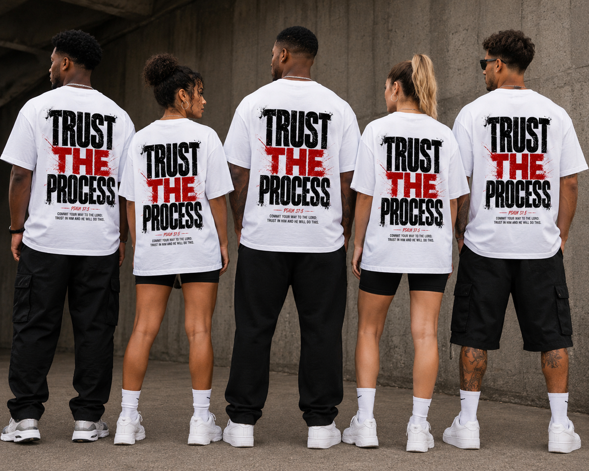 “TRUST THE PROCESS” Oversized T-Shirt
