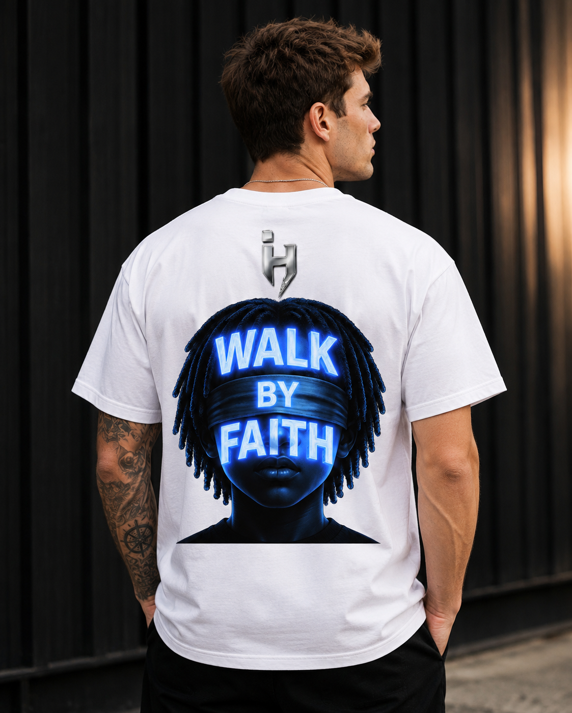 “WALK BY FAITH” Drop Shoulder Tee
