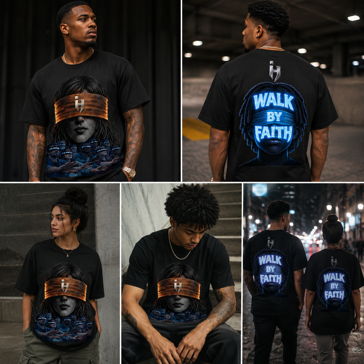 “WALK BY FAITH” Drop Shoulder Tee